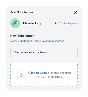 Organize and upload the PDF